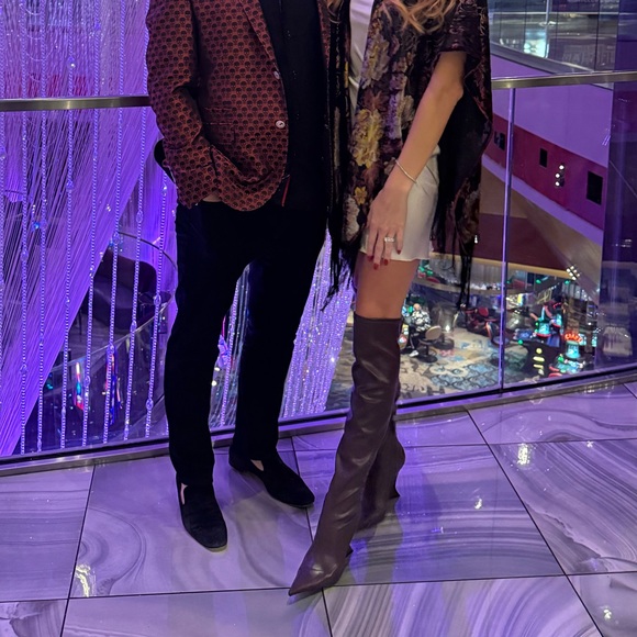 Sienna Over The Knee Cherry Wine Schutz Boots - Picture 12 of 13